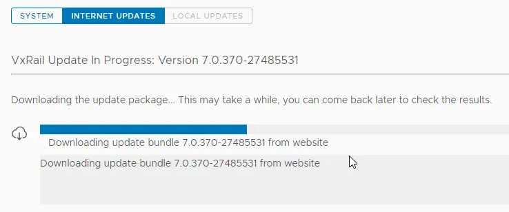 vxrail Upgrade wizard to 7.0.3